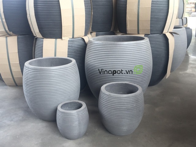 Xưởng sản xuất, cung cấp chậu xi măng nhẹ cốt sợi thủy tinh của Vinapot
