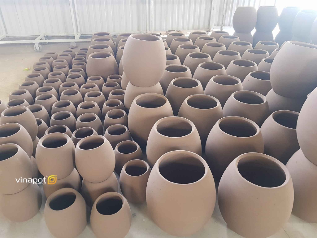 Chậu xi măng nhẹ fiber