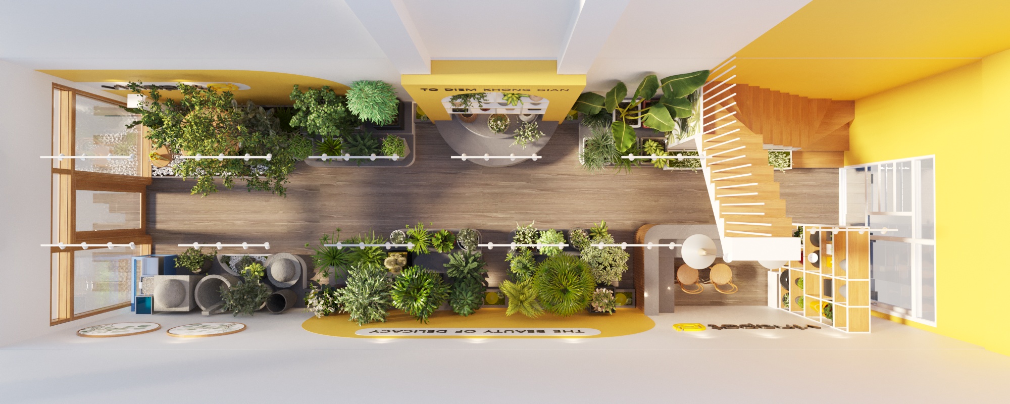 Thiết kế không gian tầng 1